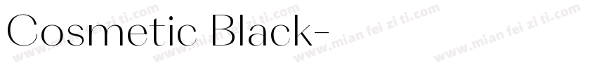 Cosmetic Black字体转换